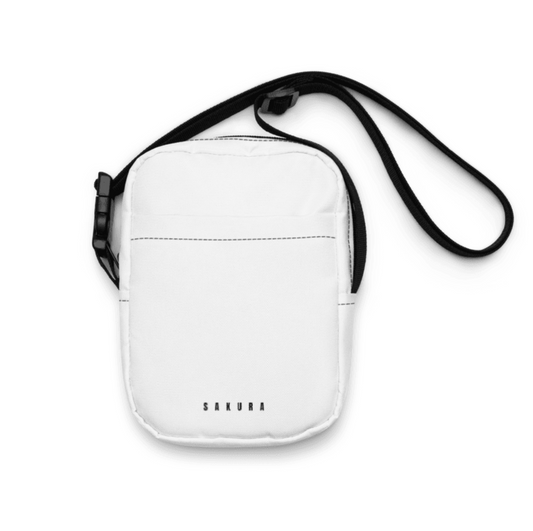 utility crossbody white bag